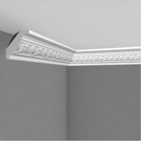 €0,99ml  STOCK  Pacco da 90ml di cornice decorativa in polistirene compatto XPS 55X55x2000 LD12G