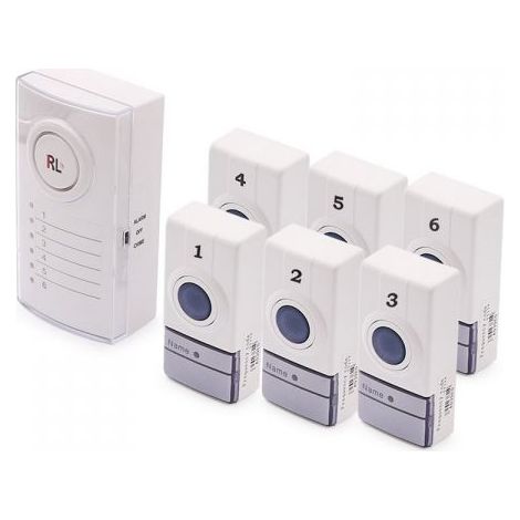 Campanello 6 Zone Wireless 433 Senza Fili Batterie