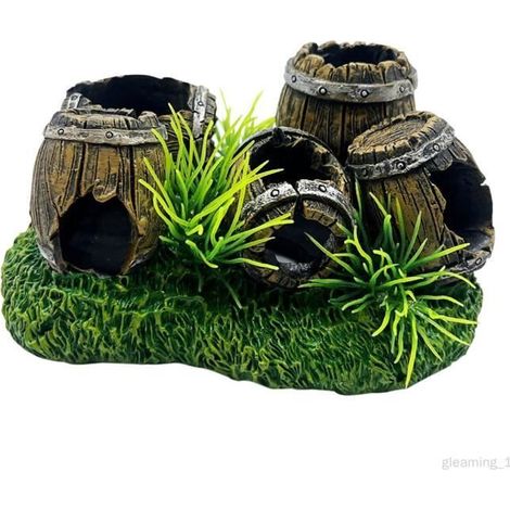 Aquarium-Dekoration - Unbestimmt - Resin-Höhle - 10,8 cm x 7,5 cm x 6,2 cm - Für Fische - Langlebig