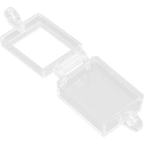 Couvercle de protection transparent pour interrupteur à bascule avec protection autocollante (1/5)