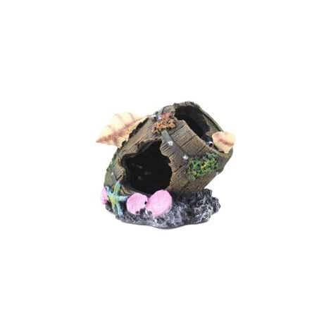 Elemento decorativo per acquario a forma di grotta, accessorio decorativo in resina per acquario - Crezuo