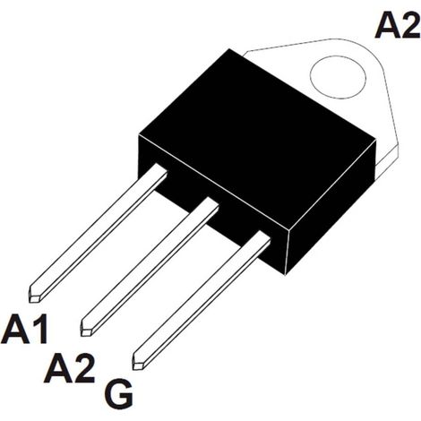 STMicroelectronics BTA26-600B Thyristor (SCR) - TRIAC TOP-3 25 A 600 V (1/2)