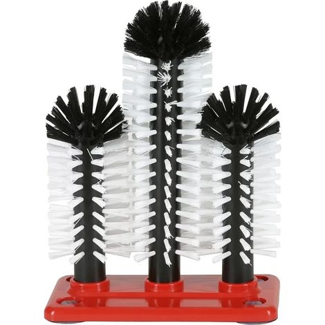 Cepillo para vasos, cepillo para vidrio - 3 pcs, GR-2 - 2 x 18 + 1 x 24 cm (1/2)