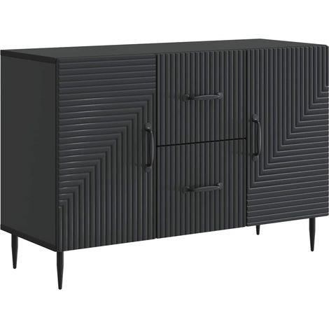 vidaXL Credenza Nero 89 x 34,5 x 60 cm Legno ingegnerizzato
