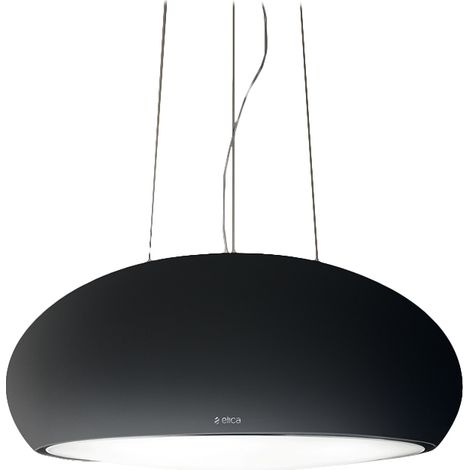 Elica SEASHELL BL MAT OPACO/F/80. Potenza massima di estrazione: 500 m³/h, Tipo di estrazione: Filtrante, Rumorosità (velocità bassa): 42 dB. Tipo: Sospeso, Colore del prodotto: Nero, ... - PRF0098393