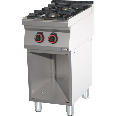 Fourneau gaz professionnel - 2 feux - 40cm - Casselin
