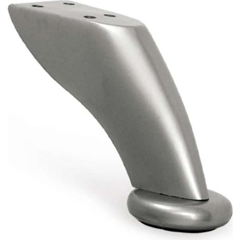 MASIDEF Piede fisso Design h 92 mm acciaio cromato satinato