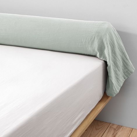 Taie de traversin gaze de coton eucalyptus 85x185