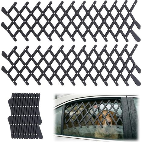 Ensemble de 2 barrières de sécurité pour animaux de compagnie (rétractables), adaptées aux camions et SUV, barrière pour animaux (1/5)
