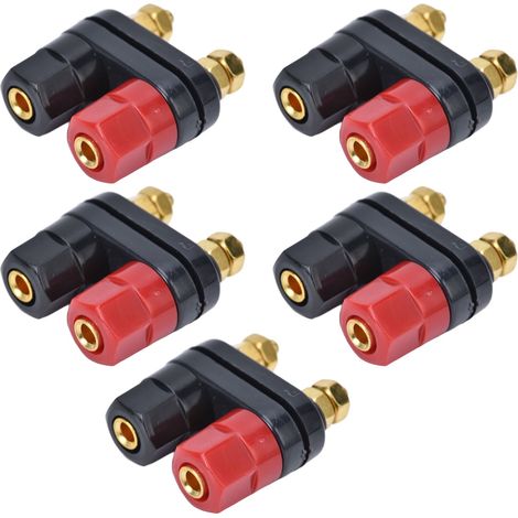 5Pcs Bornes de Liaison Couple Cuivre Doré Bloc Jonction Terminal Longue Durée Mécanique (1/5)