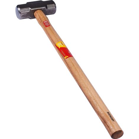 SLEDGE HAMMER 3.2KG 7lb LUMP WITH HICKORY SHAFT HANDLE A1900