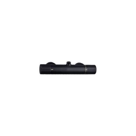 Grifo termostático negro para ducha y bañera, de latón con interruptor de seguridad de 38 °C, montaje en pared con 2 salidas - OTRO (1/2)