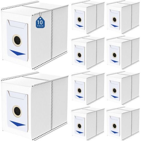 10 sacchetti per Ecovacs DEEBOT T30 Pro Omni, accessori per aspirapolvere robot T30 Omni, sacchetti per la polvere di grande capacità da 3,4 litri, ricambi (1/4)