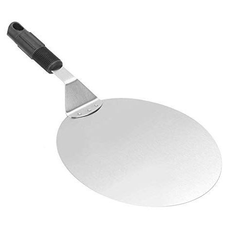 10 Pouce Pelle à Pizza Ronde en Inox Avec Manche Anti-Chaude, Idéal Pour Les Gâteaux, Pizzas, Tartes (1/5)