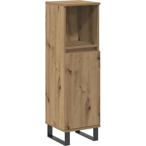 Maison Exclusive - Badschrank Artisan-Eiche 30x30x100 cm Holzwerk