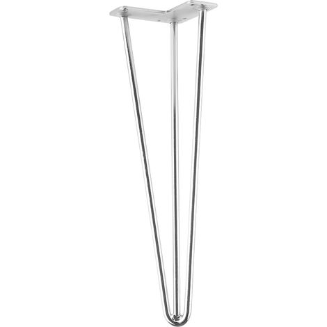 TS003 Gamba da tavolo cromata da 420 mm SANS MARQUE