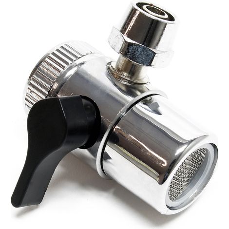 Naturewater Válvula de 2 vías adaptador grifo de agua filtro de encimera 7mm filtración (1/2)