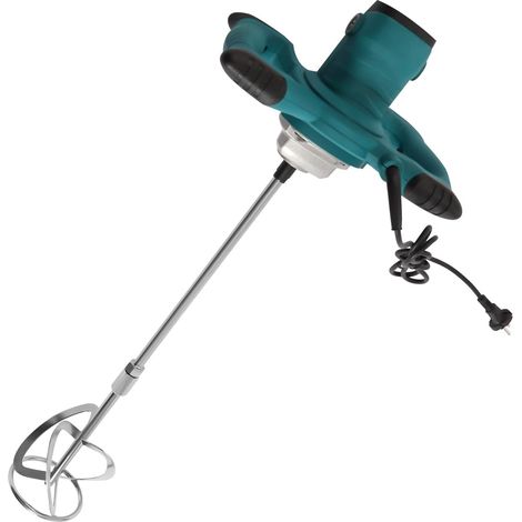 HAUTOUR Mélangeur de mortier coloré & bétonnière électrique 2100 W - Agitateur manuel avec 6 vitesses, 800 tr/min - Mélangeur mortier et béton pour ciment, mortier, béton (1/5)