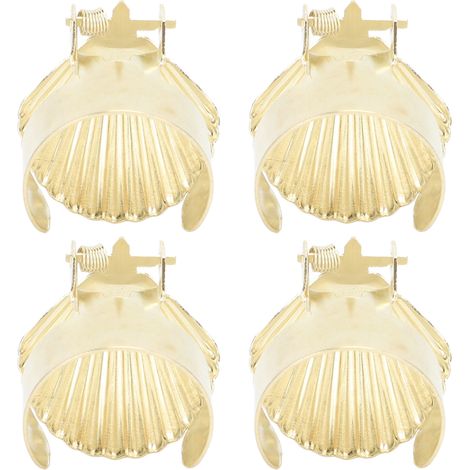 4 Stück Kerzenlöscher, Metallgehäuse, automatischer Timer zum Löschen von Kerzen, Gold (1/5)