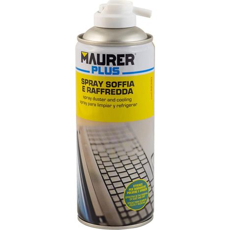 MAURER spray aire comprimido 400 ml. , Spray Maurer aire para limpiar y refrigerar 400 ml.- Capacidad 400 ml.- Aire seco.- Ideal para limpiar suciedad o impurezas