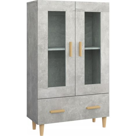 Credenza buffet cassettiera mobile contenitore organizer cucina soggiorno soggiorno alto 70 x 31 x 115 cm derivati del legno grigio 020034713
