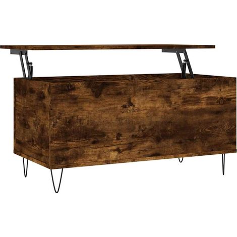 Maison Exclusive - Tavolino da Salotto Rovere Fumo 90x44,5x45 cm Legno Multistrato