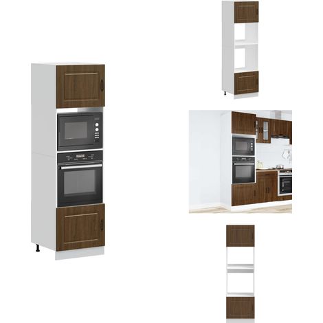 Armoires de four 2 pcs Lucca chêne marron bois d'ingénierie - Armoire De Four - Armoires De Four - Unité De Four - Unité De Four De Cuisine (1/5)