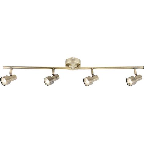 Deckenleuchte Deckenlampe Wohnzimmerlampe LED Metall Bronzefarbe Schwenkbar 80cm
