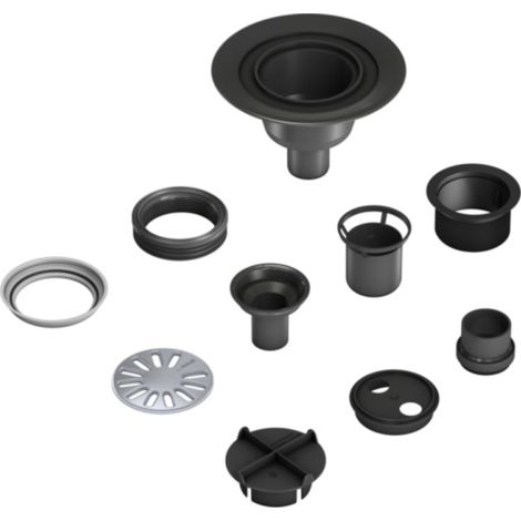 Bonde de douche ronde sortie verticale WEDI Fundo Solido (1/4)