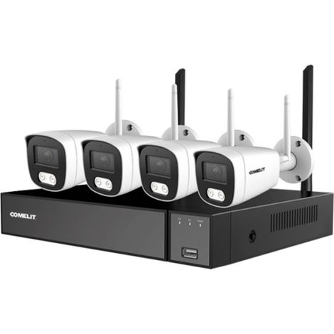 Kit Wi-Fi Videosorveglianza 5Mp Con Nvr 1Tb, 4 Telecamere Bullet IP66 E App (1/3)