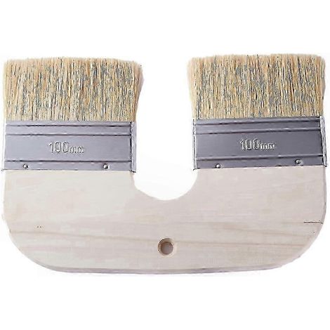 Pinceau à chaux en poils naturels - Outil en forme de U de 10 cm pour la peinture (1/5)