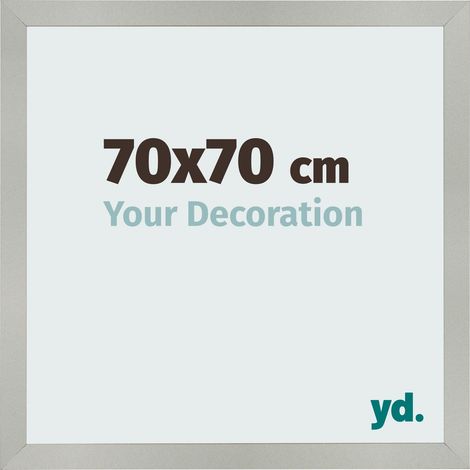 yd. - Cadre photo 70x70 - Argent Mat - MDF - Bologna (1/5)