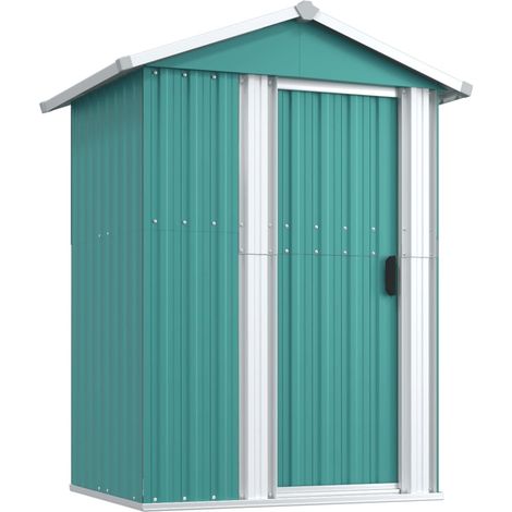 Abri de jardin Vert 126x97,5x177 Acier galvanisé (1/5)