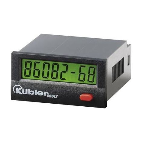 Contaore di esercizio Kübler Group Codix 134 LCD, 99999h59m/ 99999.99 h, Optoisolatore 10 - 260 V CA/CC (1/2)