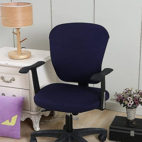 Housse de Fauteuil de Bureau Universelle Lavable, Protection de Siège Pivotant pour Chaise de Travail (1/5)