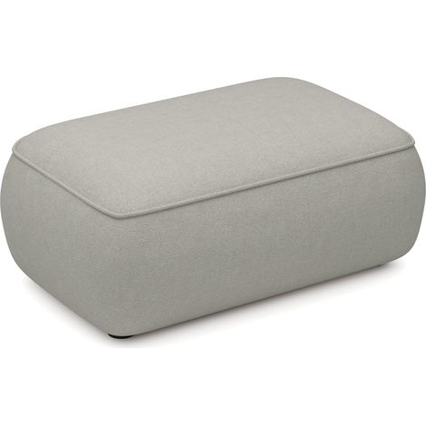 Selsey Ovo - Pouf 1-Sitzer, Grau Chenille, 100 cm (1/3)