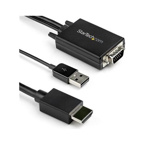 StarTech.com Kabel de 2m VGA zu HDMI Adapter - USB Powered USB - 1080p