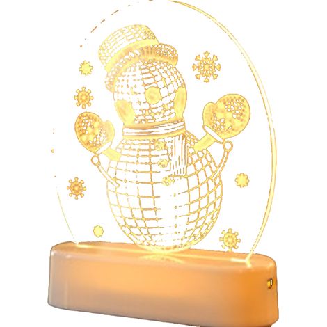 Guirlande Lumineuse Noël - LED Acrylique - Décoration Intérieure Extérieure - Veilleuse Chambre - Alimentation USB/Piles - Lot de 1 (1/5)