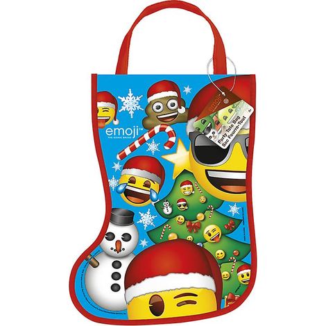 Sac de Noël Emoji 33x24 cm 1 pièce