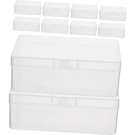 Boîtes de Rangement Transparentes Fermeture Sécurisée en Pp Lot de 12 Empilables pour Cartes de Visite et Cartes de Jeu Voyage (1/5)