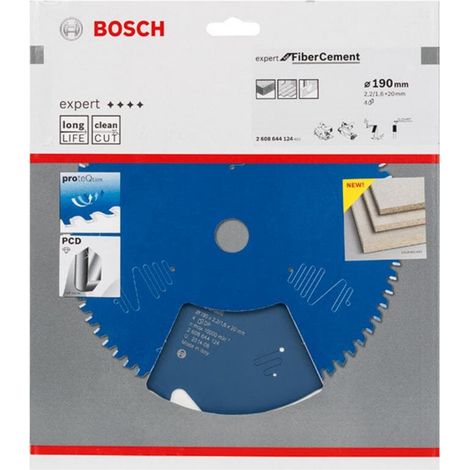 Bosch Kreissägeblatt Expert for Fibre Cement für Handkreissägen 190 x 20 x 2,2 mm 4 - 2608644124 (1/5)