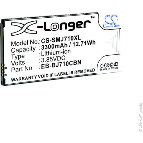 NX - Batterie téléphone, smartphone, GSM pour Samsung 3.85V 3300mAh - GML901174EB-BJ710