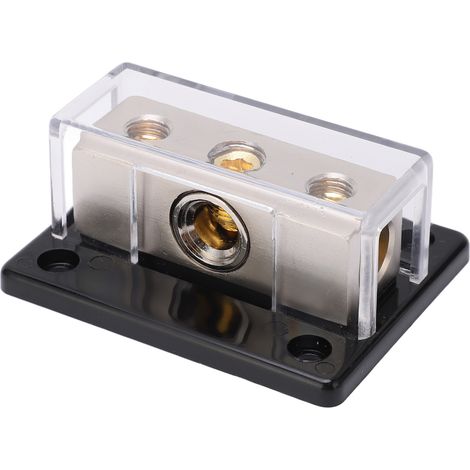 Répartiteur de puissance bidirectionnel, entrée 0GA, sortie 4GA, connecteur universel de distribution d'alimentation audio pour voiture. (1/5)