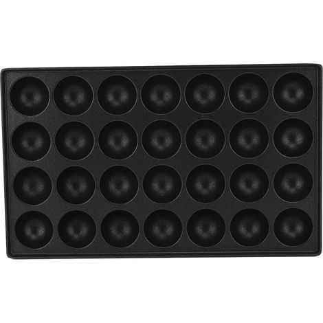 Máquina para hacer takoyaki con 28 cavidades, placa de cocción para albóndigas y pulpo, sartén antiadherente para albóndigas y huevos de codorniz. (1/5)
