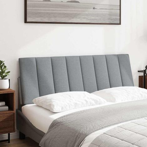 Coussin de tête de lit Hanko gris clair 120 cm tissu CFW34299 (1/5)