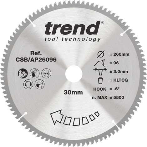 Lame de scie circulaire alu/plastique 216 mm, 30 mm, 64 dents TCT (1/5)