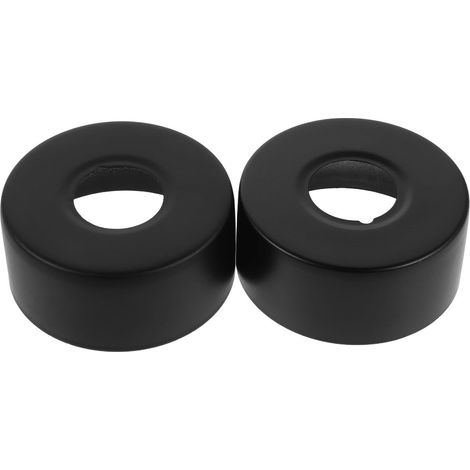 Cache-trou de Robinet Rond en Acier Inoxydable, 2 Pièces (1/5)