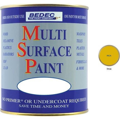 Bedec Multi Surface Paint - Satin - Inca - 750ml