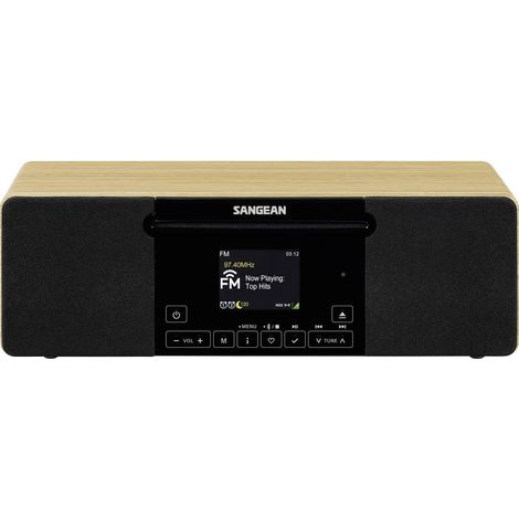 Sangean Radio CD AM, FM, FM AUX, Bluetooth, CD, MP3, AM, FM incl. telecomando, Touchscreen, Funzione allarme (1/5)