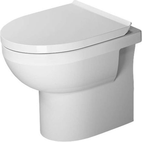 Duravit 21840900001 DURASTYLE BASIC vaso a pavimento Rimless® a cacciata, senza brida e senza sedile, per cassetta a incasso o esterna non inclusa, con scarico orizzontale, fabbisogno di acqua di risciacquo 4,5 l, UWL classe 1, WonderGliss, colore bianco | Prezzi e offerte su Tavolla.com (1/2)